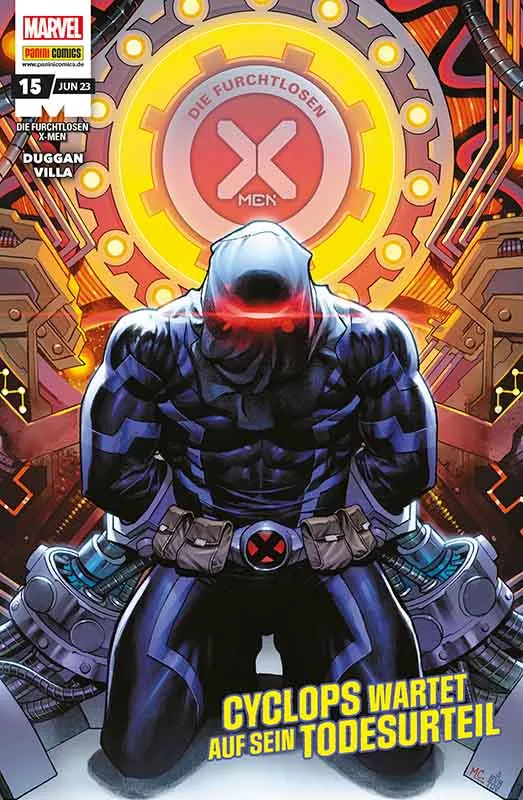 Die furchtlosen X-Men Cyclops wartet auf sein Todesurteil